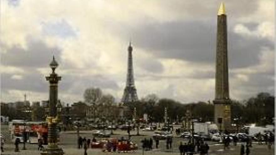 La plaça de la Concòrdia a París també ha estat afectada.