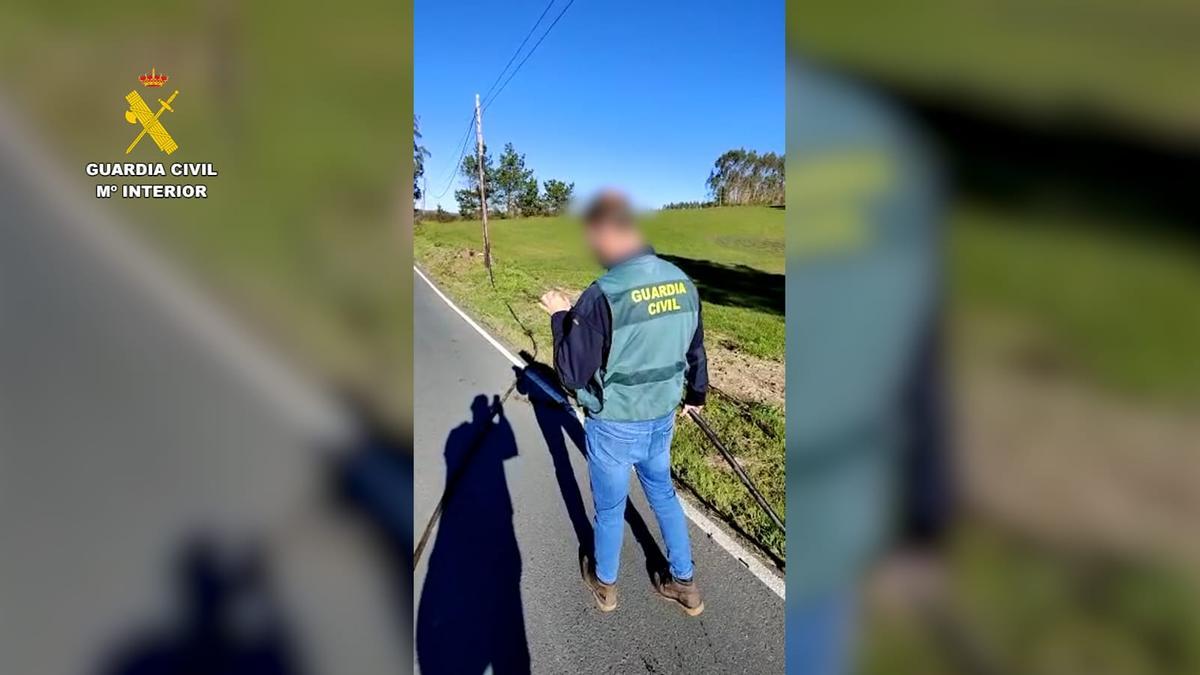 Cuatro detenidos por el robo de cableado telefónico en Ordes y Santiago