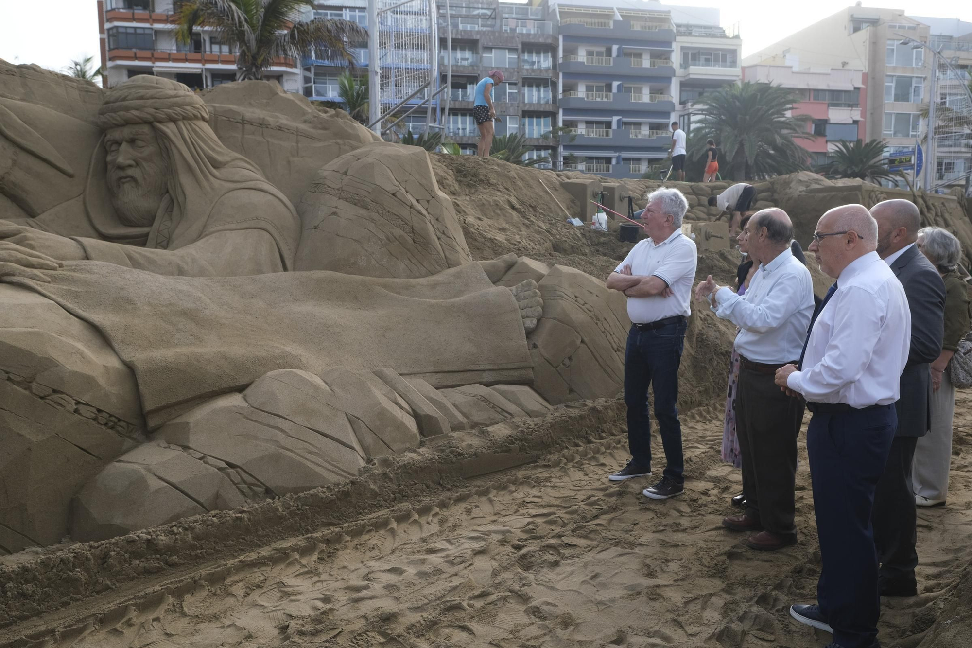 Inauguración del Belén de Arena 2024 en Las Palmas de Gran Canaria