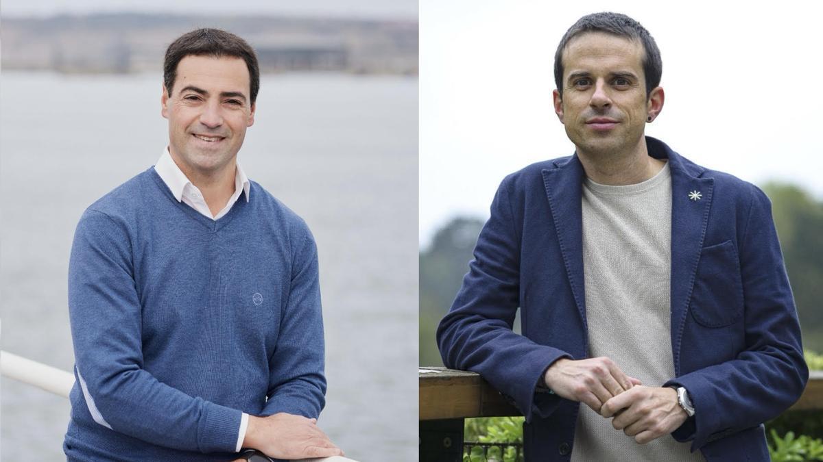 Imanol Pradales y Pello Otxandiano, candidatos del PNV y EH Bildu a las elecciones vascas