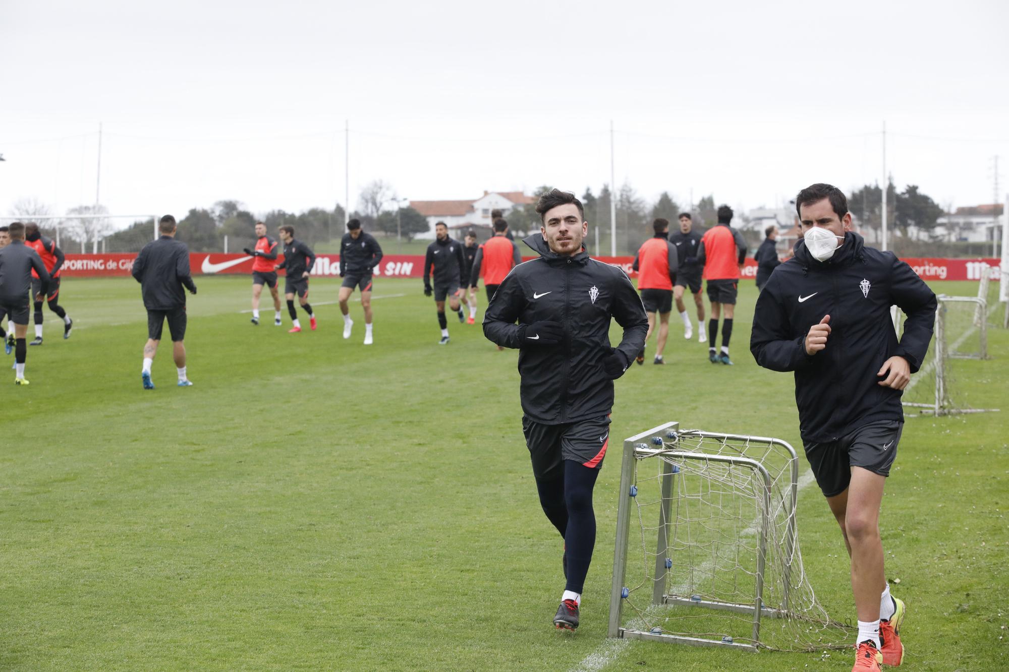 Entrenamiento del Sporting