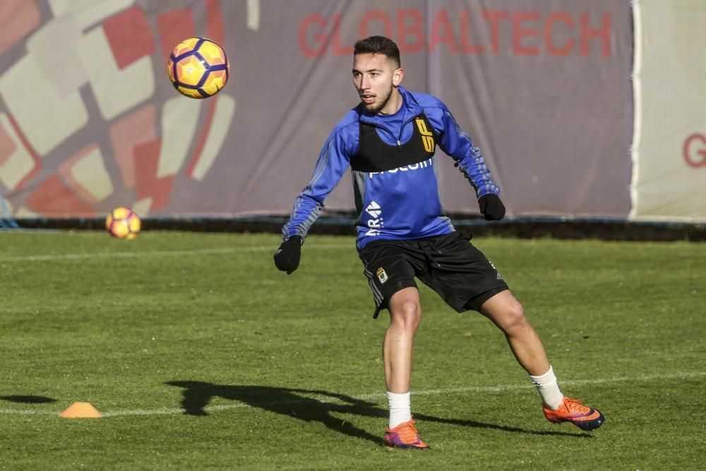 Entrenamiento del Real Oviedo en El Requexón