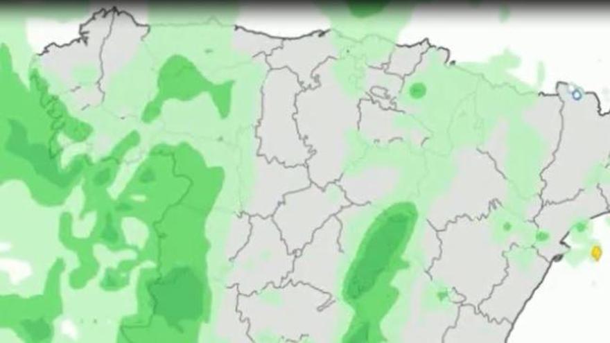 Previsión de lluvia para las próximas horas en Asturias