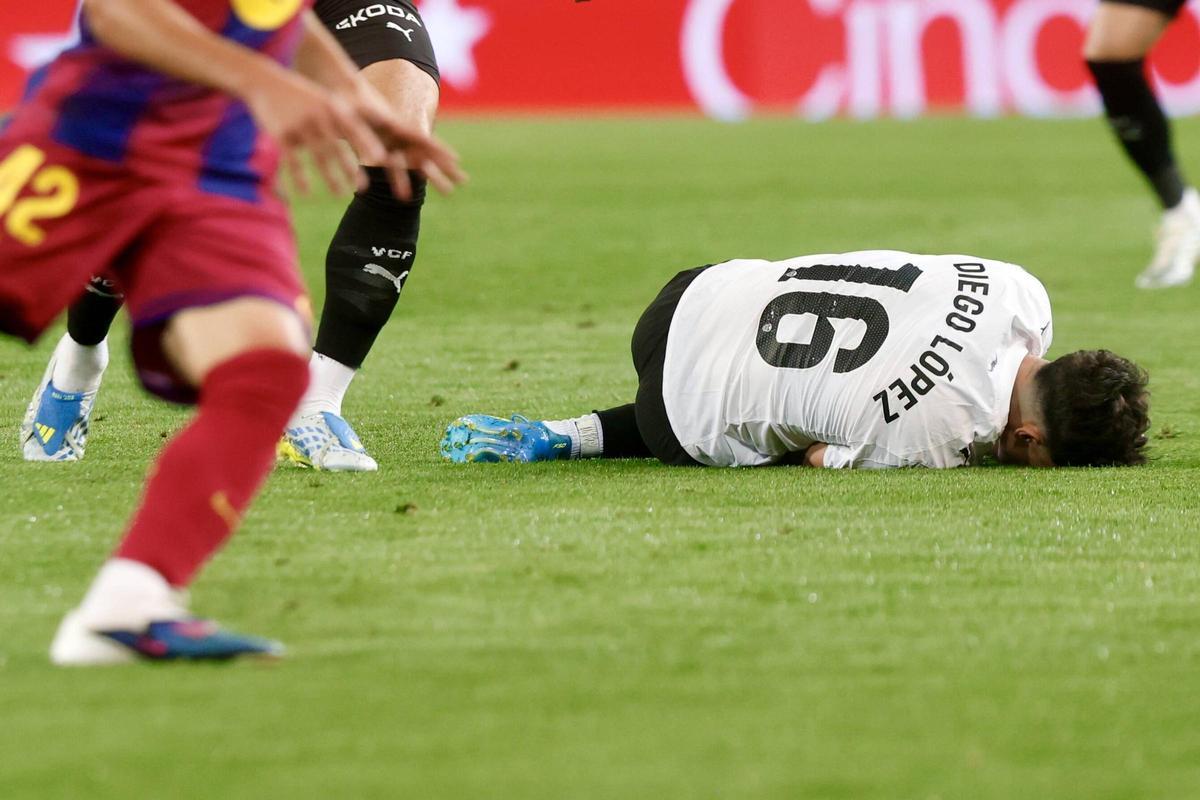 Diego López en el Valencia CF - Barça
