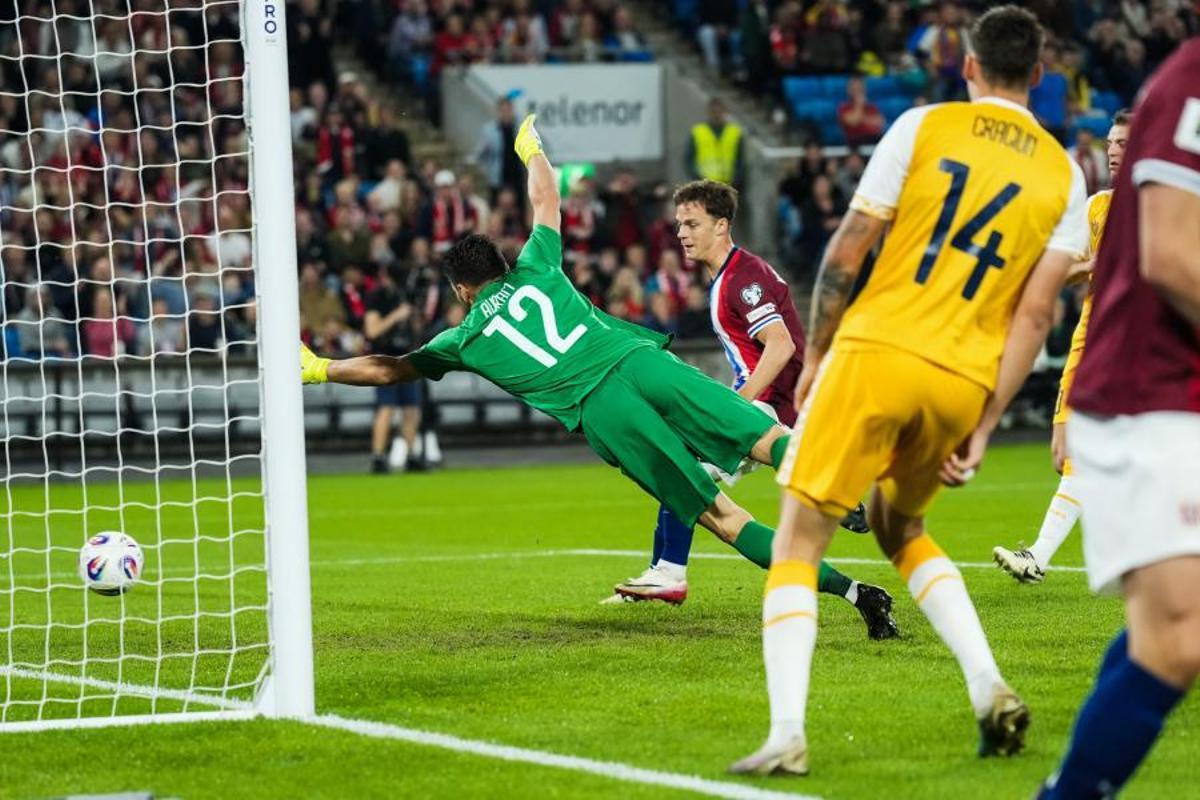 Myhre marca un tanto con la selección de Noruega