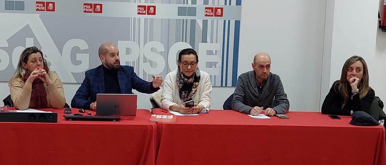 Iván Puentes interviene en la Comisión Executiva de la Agrupación Socialista de Pontevedra