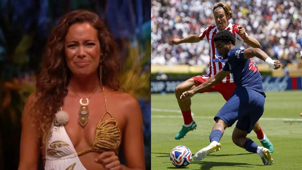 Laura Madrueño y partido entre PSG Atlético de Madrid