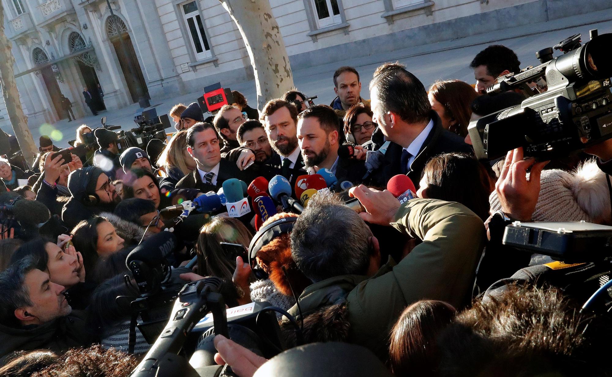 El líder de Vox, Santiago Abascal.