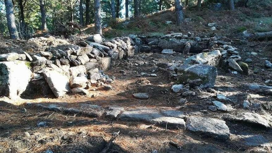 La estructura de la capilla descubierta por el vecino.