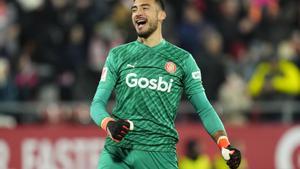 Gazzaniga, en un partido con el Girona.