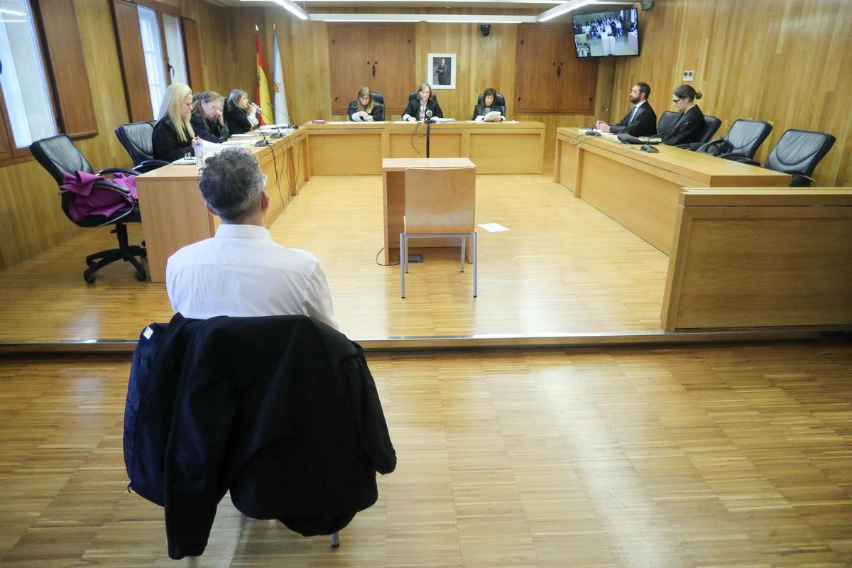 El acusado, durante la celebración del juicio, el pasado lunes.