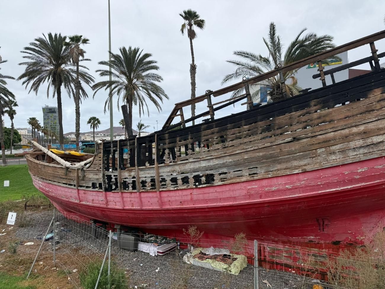 Mal estado de la réplica de 'La Niña III'