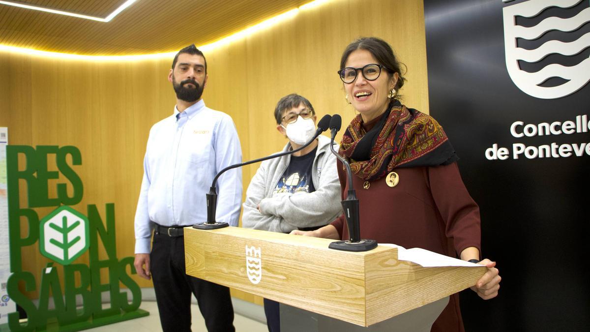 Anabel Gulías, durante la presenatción