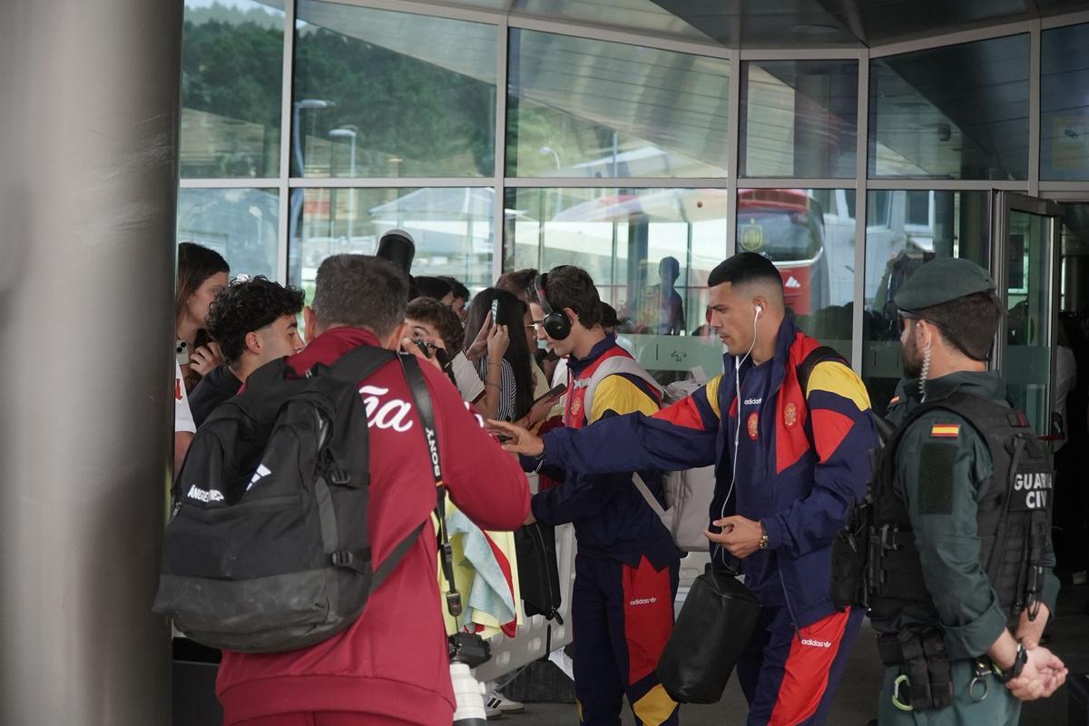 Llegada de la Selección Española a A Coruña Llegada de la Selección Española a A Coruña