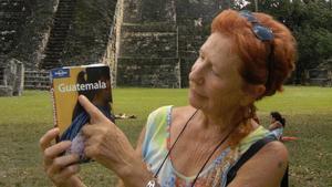 Kandy García Santos, en el yacimiento arqueológico de Tikal, en Guatemala.