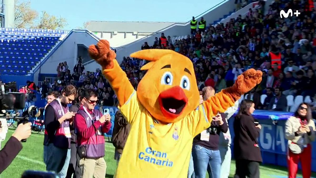 La mascota Pío Pío de la UD Las Palmas.