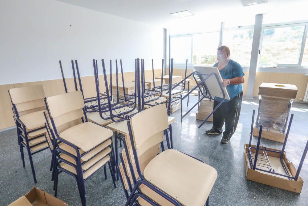 Obras en el nuevo colegio de Rojales.