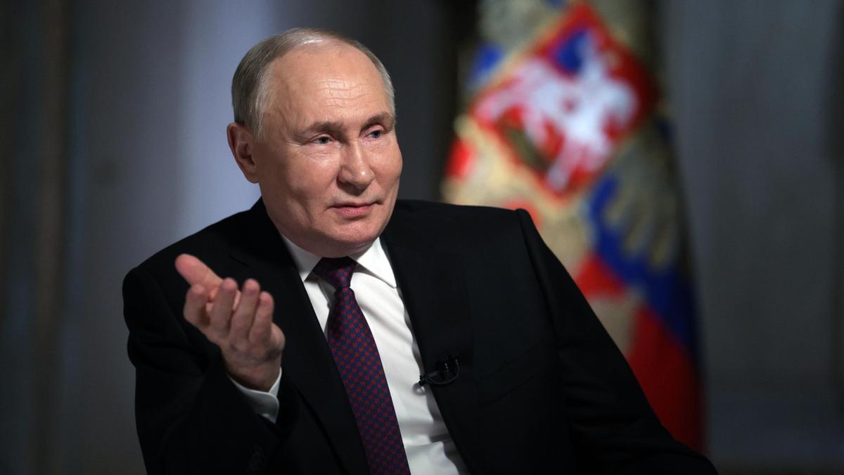 Vladimir Putin, presidente ruso y favorito a la reelección.