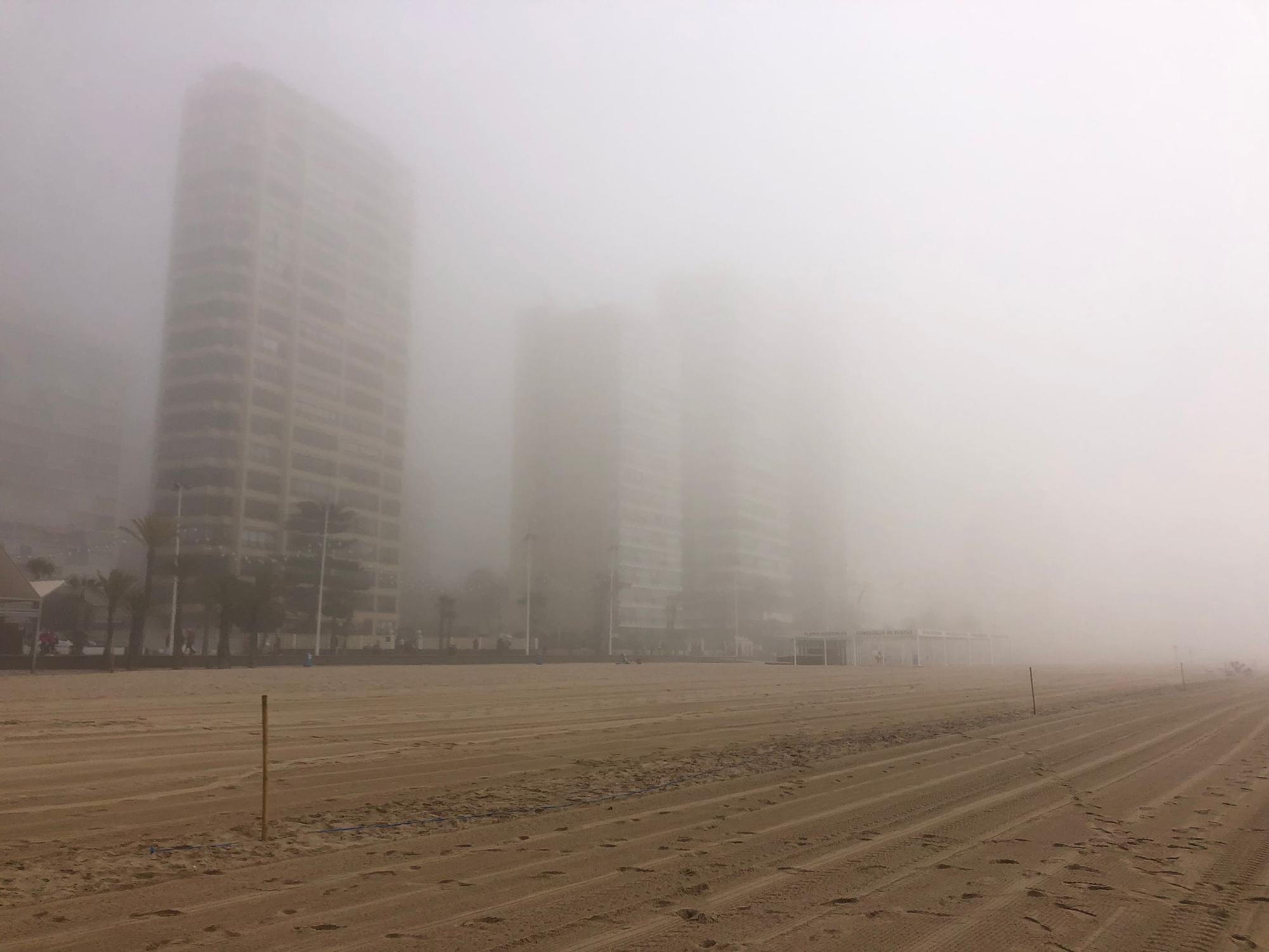 Niebla en Benidorm