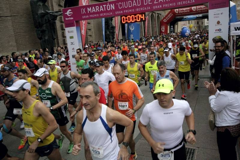 Fotogalería del IX Maratón de Zaragoza