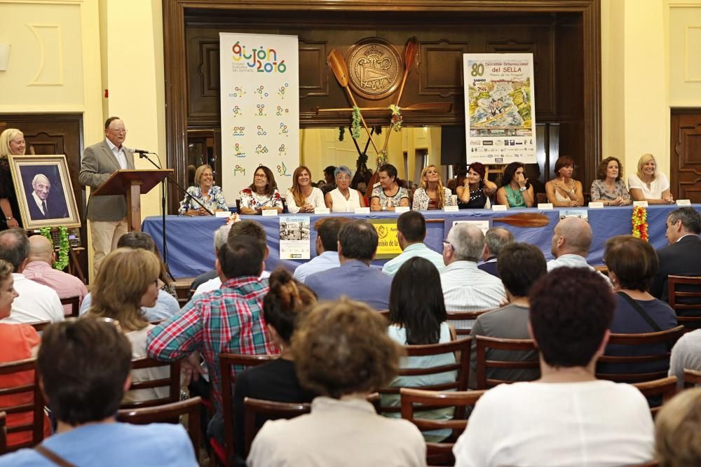 Homenaje a las mujeres piragüistas vencedoras del Descenso Internacional del Sella