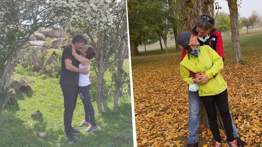 José Antonio y Mercedes en fotos de su álbum familiar. / CEDIDA POR LA FAMILIA