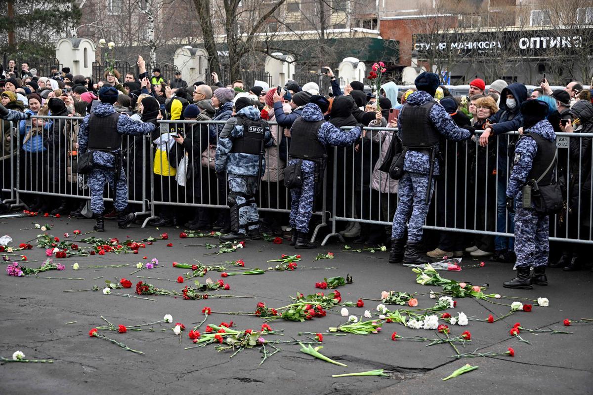 Funeral y ceremonia de despedida del político opositor ruso Alexei Navalny en Moscú