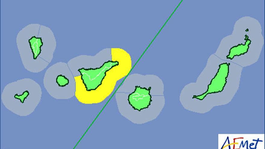 Avisos activos este viernes en Canarias. La Aemet mantiene el aviso amarillo en la isla de Tenerife por fenómenos costeros adversos. El aviso solo afectará a la costa este, sur y oeste de la isla y permanecerá activo hasta las 10.00 horas de este viernes.