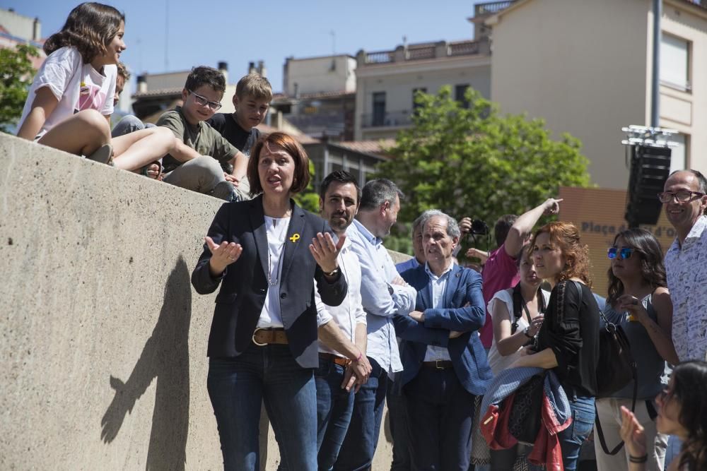 Inauguració de la plaça U d'Octubre de 2017 de Girona