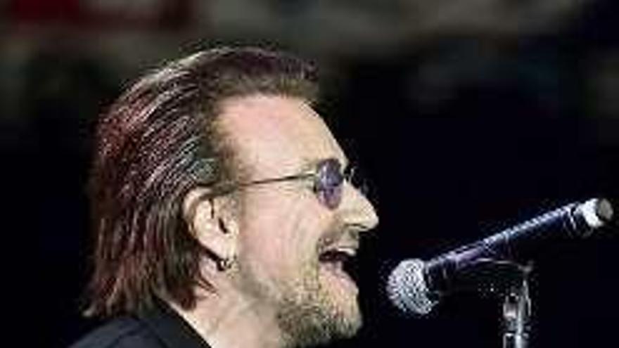 Bono, líder de U2. // F.L.