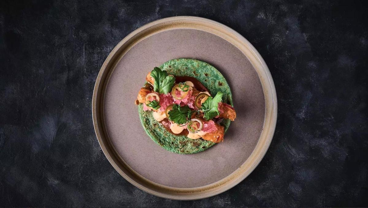 El taco de lentejas verdes de Quintoelemento.