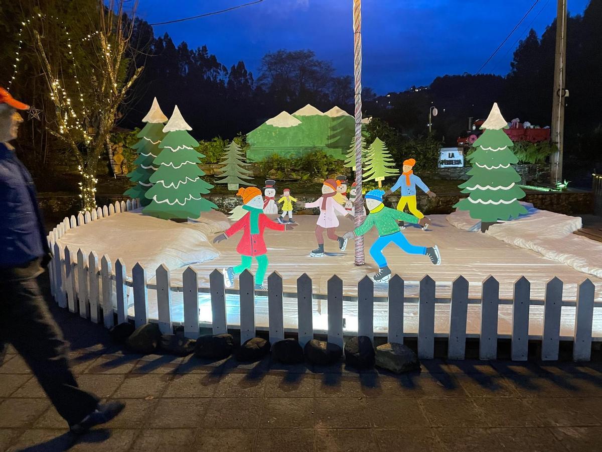 La decoración navideña del parque de La Ferrería.