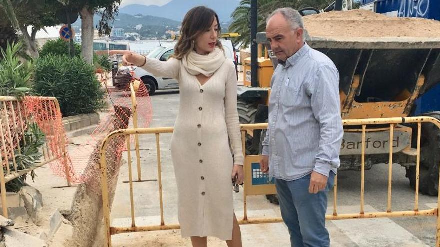 El concejal de Obras, Joan Torres, en una visita de obras.