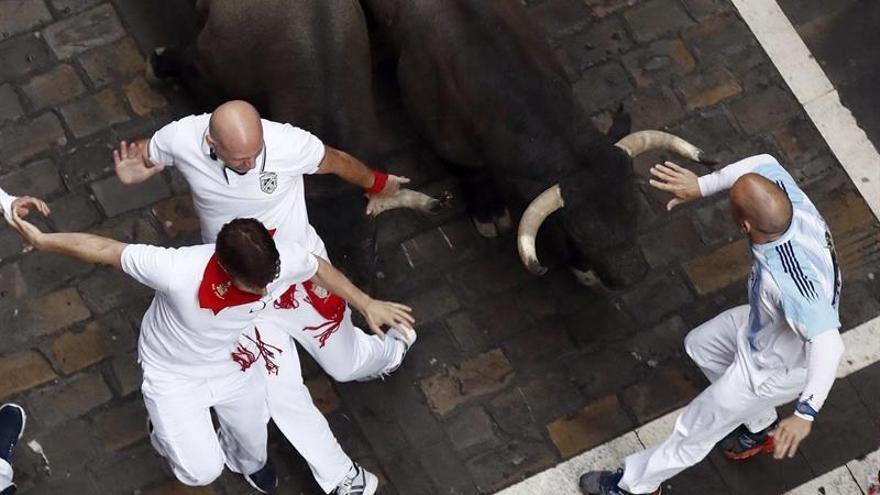 Un castellonense, herido en un encierro de San Fermín largo y emocionante