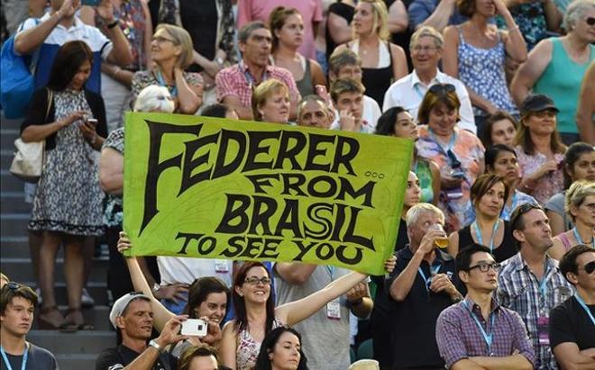 Fans de Roger Federer han viajado desde todas las partes del mundo