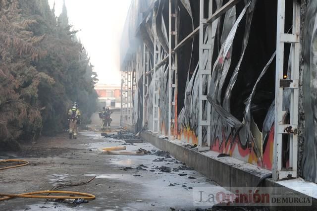 Así ha quedado la antigua fábrica de Rostoy tras el incendio en Murcia