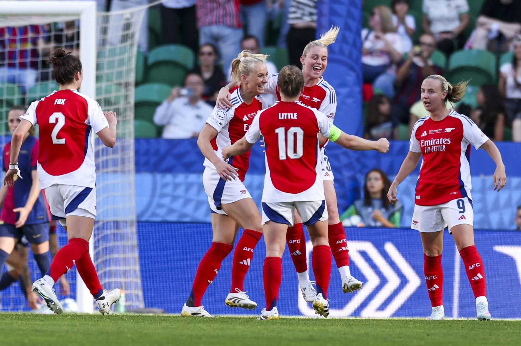Les imatges de l'Arsenal - Barça de la final de la Champions femenina