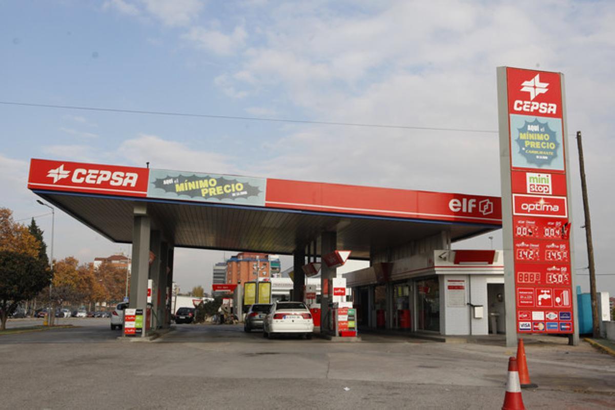 Una gasolinera Cepsa a Mollet del Vallès.