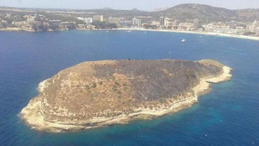 Die Insel sa Porrassa ist der britischen Urlauber-Hochburg Magaluf vorgelagert.