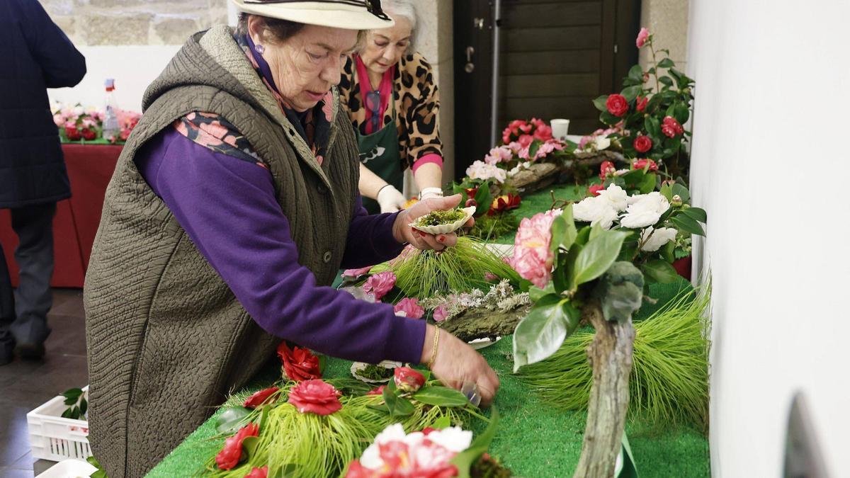 Muestra de la camelia celebrada el año pasado en el Centro Sociocultural de A Rocha de Santiago