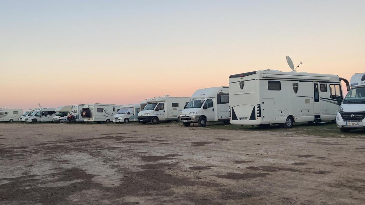 Cientos de caravanas invaden la primera línea de Torrevieja y Orihuela y el parque natural de las lagunas