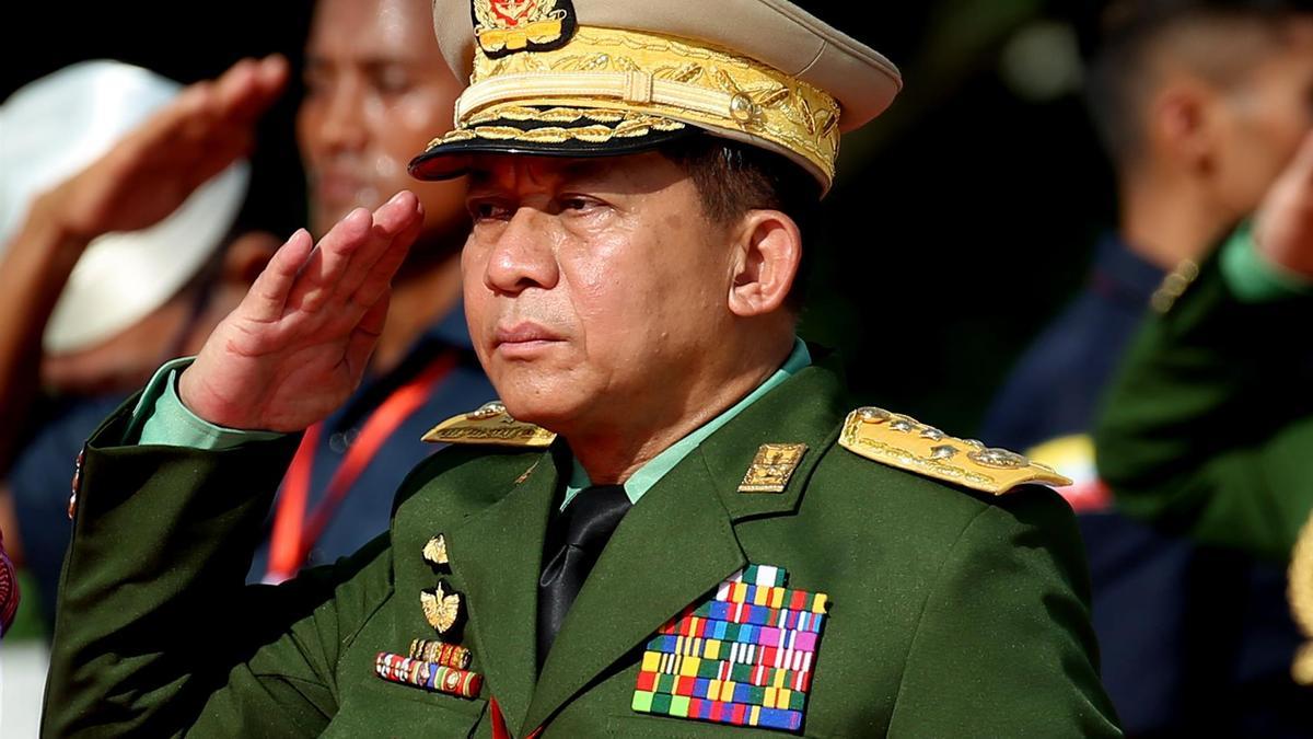 El general golpista birmano Min Aung Hlaing.