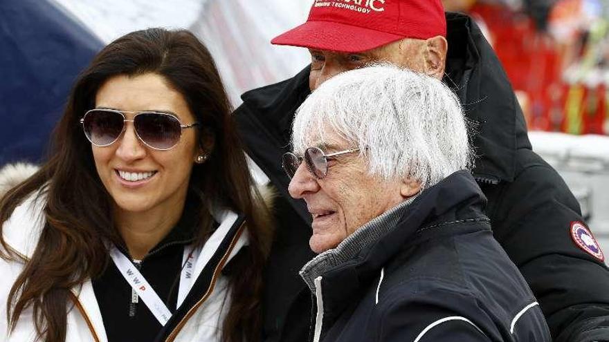 Bernie Ecclestone, patrón de la Fórmula 1, el pasado sábado.