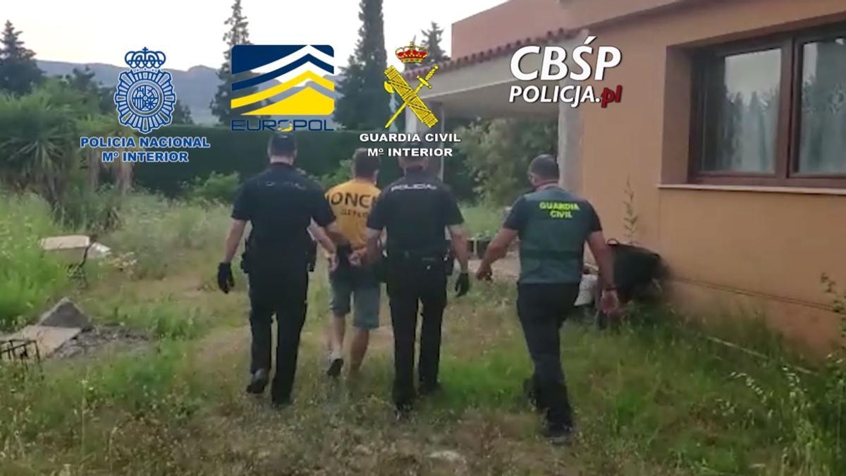 Imagen de uno de los detenidos