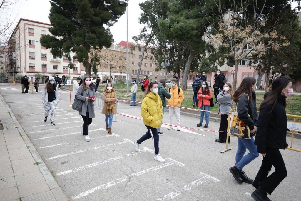 Vacunación a estudiantes universitarios en Aragón