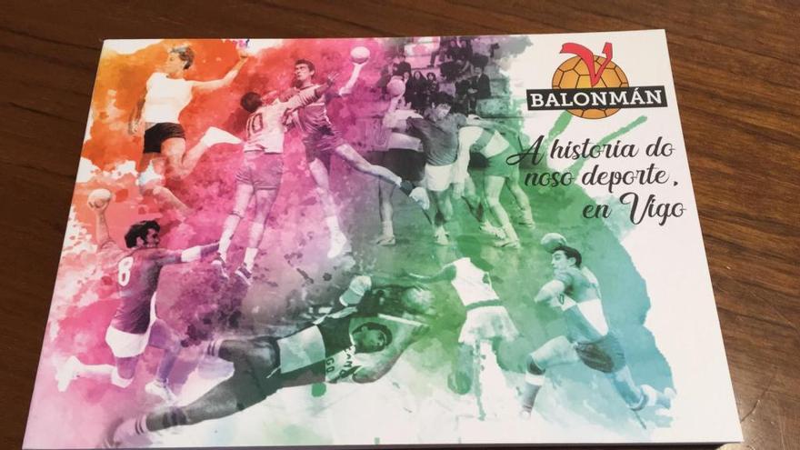 Portada del libro sobre la historia del balonmano vigués.