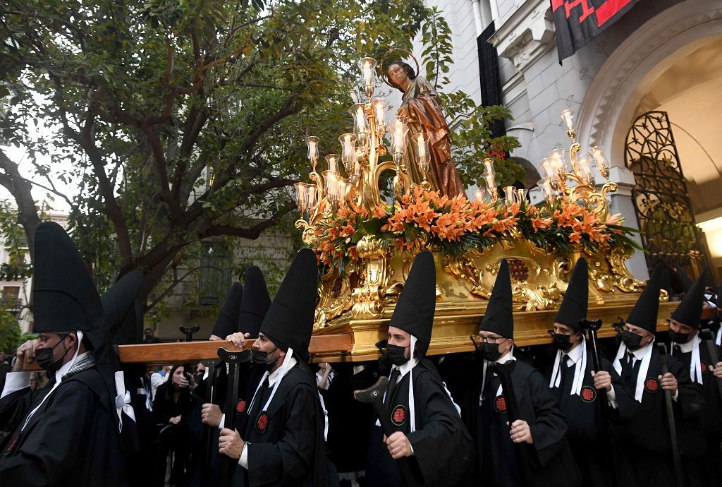 La procesión del Viernes Santo de Murcia, en imágenes