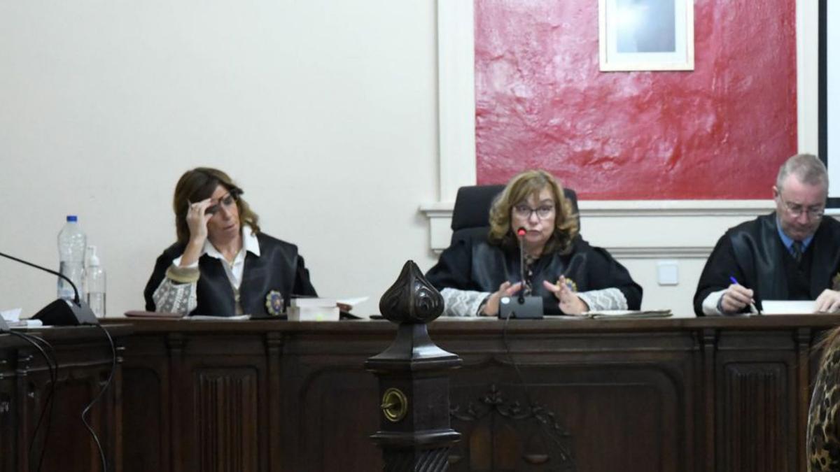 La presidenta de la Audiencia en un momento del juicio.