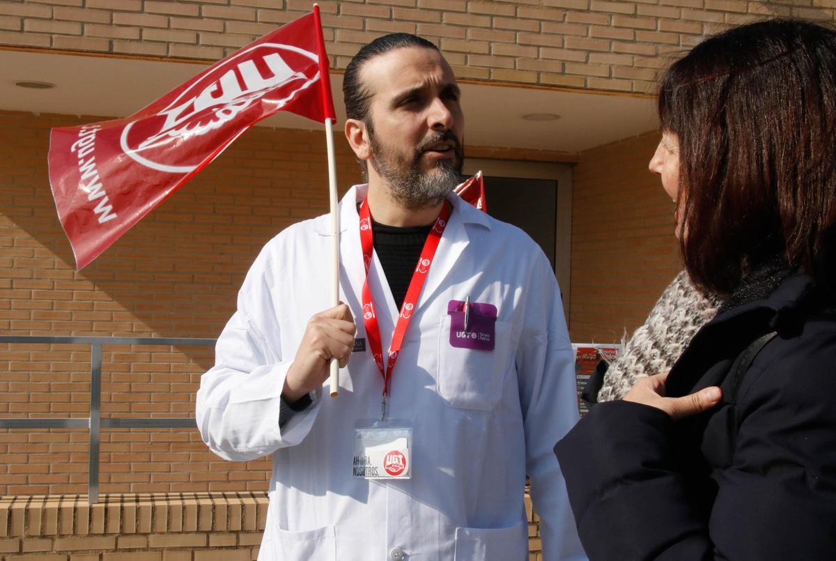 Imágenes de las protestas en Alcoy del personal de Radiología