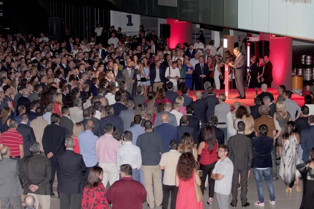 El presidente de Prensa Ibérica, Javier Moll, durante su discurso